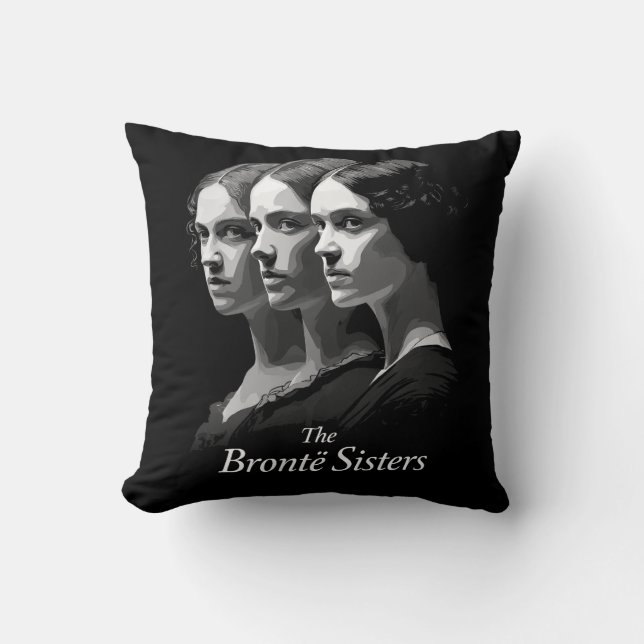 Coussin Les sœurs Brontë (Recto)