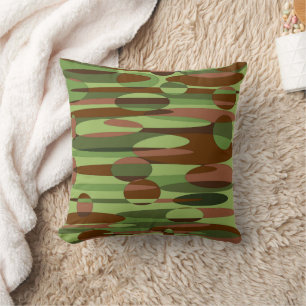 Coussin Les sphères vertes et Brown