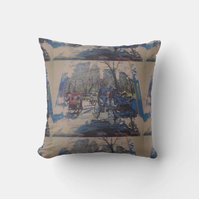 Coussin Les tirages du NYC Central Park lancent un oreille (Recto)
