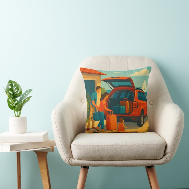 Coussin Les vacances c'est (Chaise)