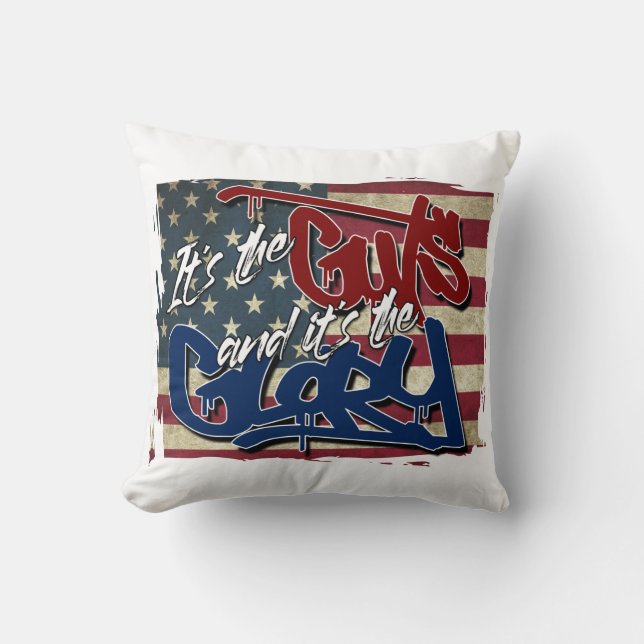 Coussin Les yeux et la gloire (Recto)