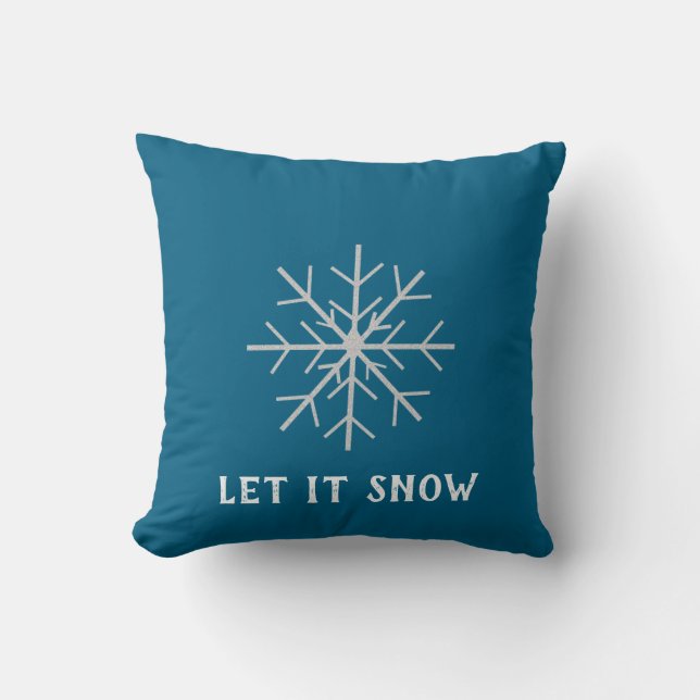 Coussin Let it snow, Snowflake  (Recto)