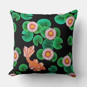 Coussin L'étang de carpes en papier