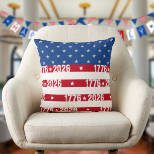 Coussin L'étoile et les bandes du 250e anniversaire de l'A