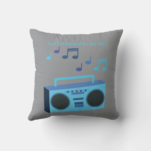 Coussin Let's rewind to the 90's (Verso)