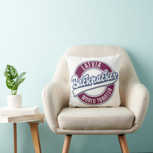 Coussin Lettonie routard voyageur du monde