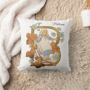 Coussin LETTRE Alphabet Vintage PERSONNALISÉ B