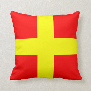Coussin LETTRE Drapeau Nautique Signal R Roméo