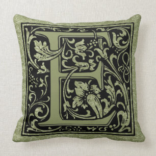 Coussin Lettre E Première Lettre Monogramme