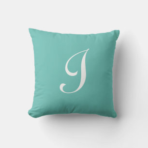 Coussin Lettre I Monogramme Initiale Personnalisée