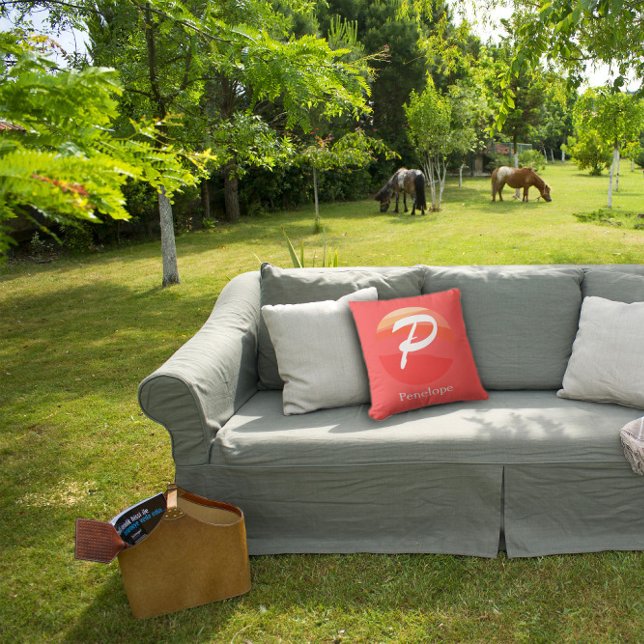 Coussin LETTRE INITIALE MONOGRAPHIQUE MODÈLE OREILLÈRE ora (Créateur téléchargé)