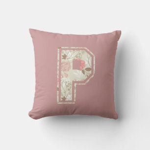 Coussin Lettre monogramme P