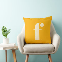 LETTRE MONOGRAPHIQUE Jaune Simple