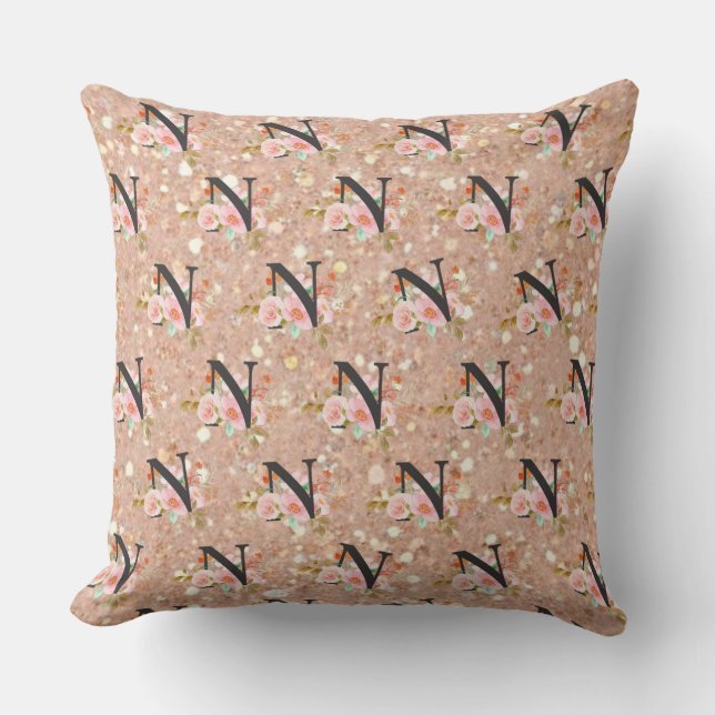 Coussin Lettre N (Recto)