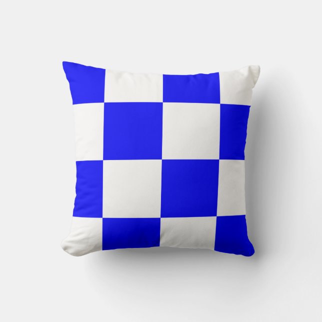 Coussin Lettre N nautique de signal de drapeau (Recto)
