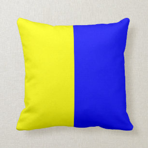 Coussin Lettre nautique K de signal de drapeau