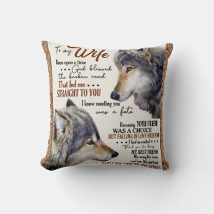 Coussin Lettre personnalisée à ma femme Amour de mon mari 