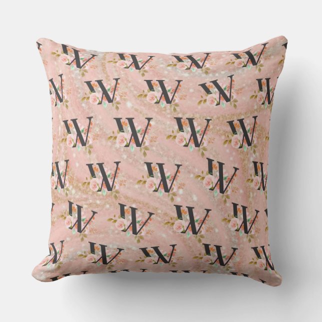 Coussin Lettre W (Recto)