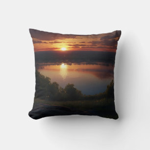 Coussin Lever de soleil photoréaliste