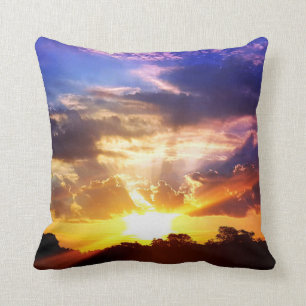 Coussin Lever du soleil pittoresque