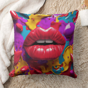 Coussin Lèvres 3D -