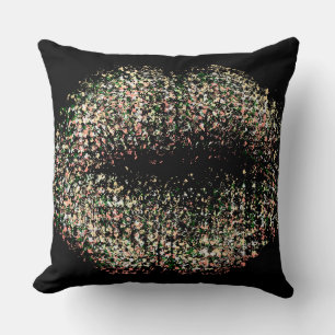Coussin Lèvres d'art Abstrait modernes #9