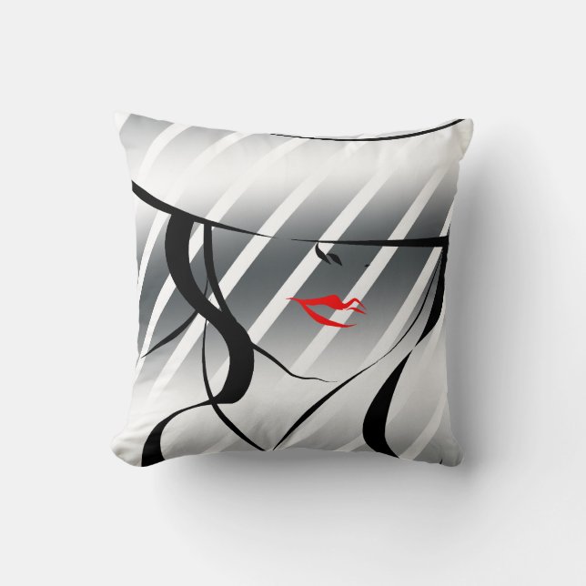 Coussin Lèvres rouges (Recto)