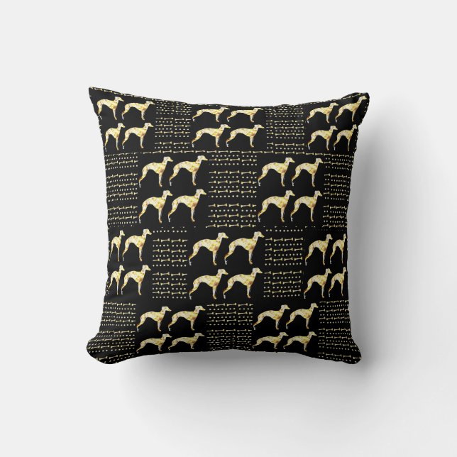 Coussin Lévrier Bling (Recto)