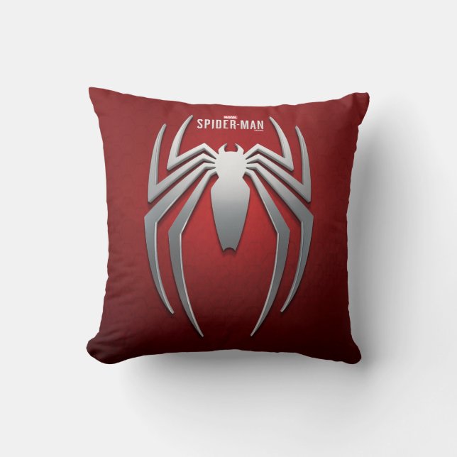 Coussin L'homme-araignée de Marvel | Emblème d'araignée mé (Recto)