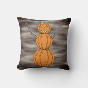 Coussin L'homme de citrouille Art d'Halloween