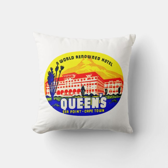 Coussin L'hôtel Seapoint de la Reine (Recto)