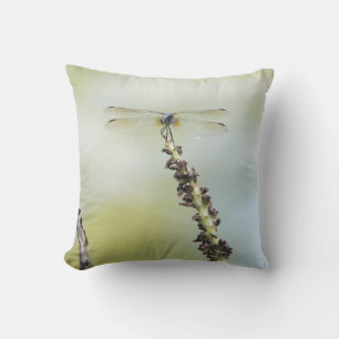 Coussin libellule perchée ! Les amoureux de la nature