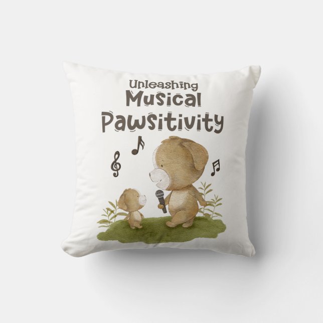 Coussin Libération de la sensibilité musicale - Amoureux d (Recto)