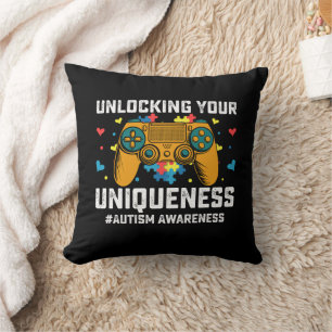 Coussin Libérer Votre Unicité Autisme Jeu Joueur
