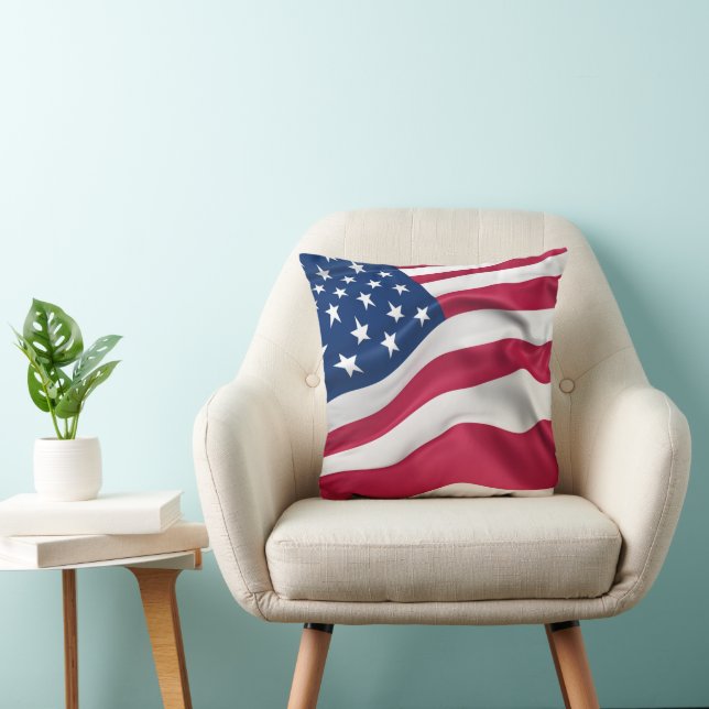 Coussin Liberté du drapeau américain (Chaise)