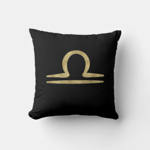 Coussin LIBRA Or Astrologie d'anniversaire de septembre oc