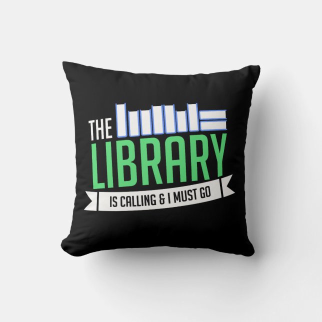 Coussin Librairie Livres Cadeau (Recto)