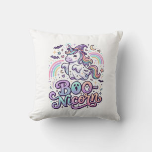 Coussin Licorne Boo-licorne Vecteur Premium Conception Vec