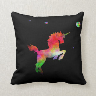 Coussin Licorne Multi-hued d'espace lointain