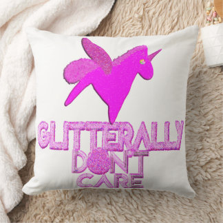 Coussin Licorne scintillante pégase paillettes s'en fiche