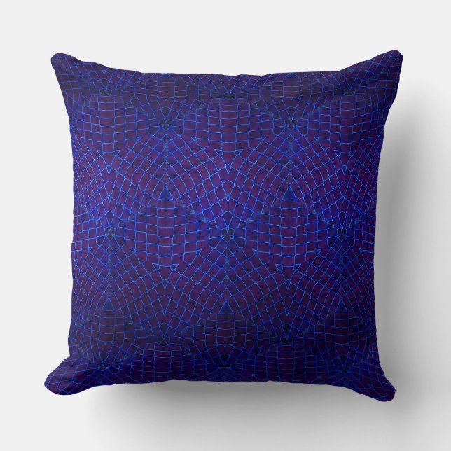 Coussin Lien de chaîne Bleu 20x20 Pilote (Recto)