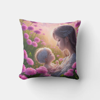 Coussin Lien émotionnel entre un bébé et une femme