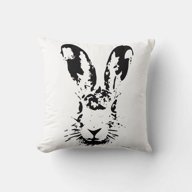 Coussin Lièvre de Pâques (Recto)