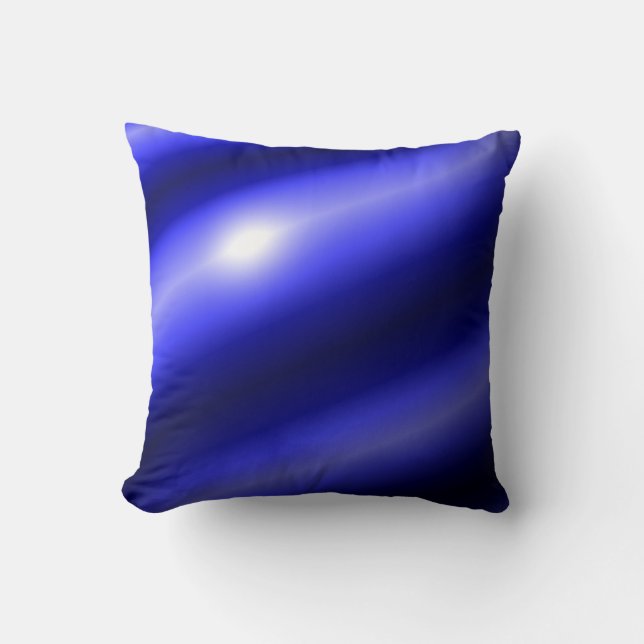 Coussin Ligne bleue mince (Recto)