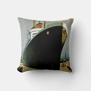 Coussin Ligne de Hambourg-Amerika