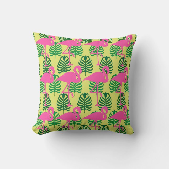 Coussin Ligne Flamant rose (Recto)