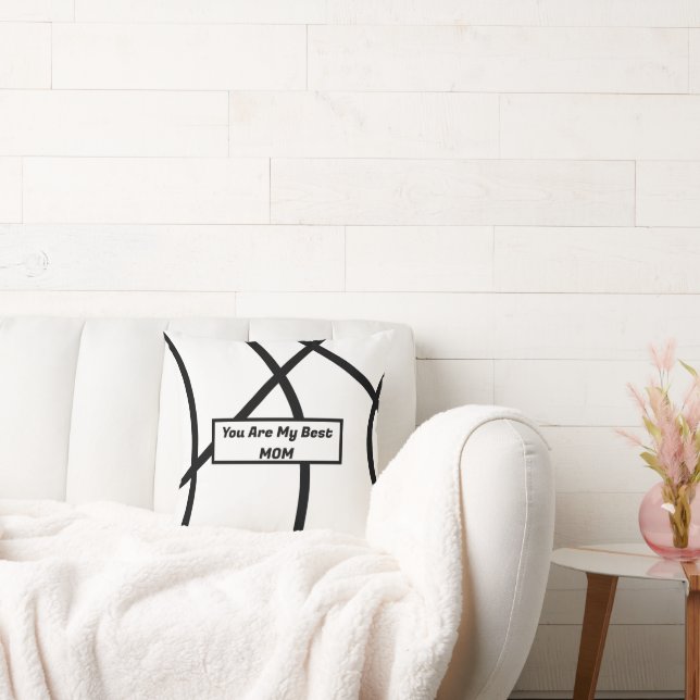 Coussin Lignes abstraites minimalistes personnalisées (Canapé)