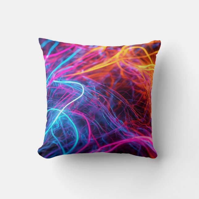 Coussin Lignes de néon (Recto)