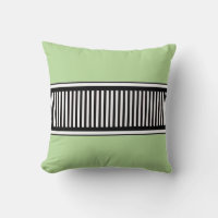 Lignes de points Polka vert et noir Sage Abstrait
