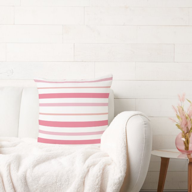 Coussin Lignes De Tons Prettes Roses Motif (Canapé)